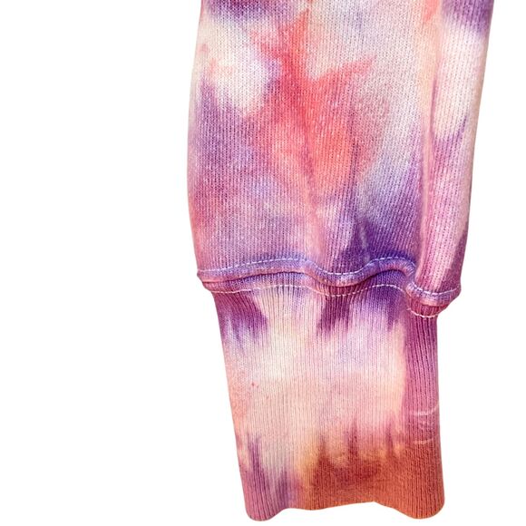 Dyed Champion Reverse Weave Purple Pink Spellout Sweatshirt - Picture 9 of 13